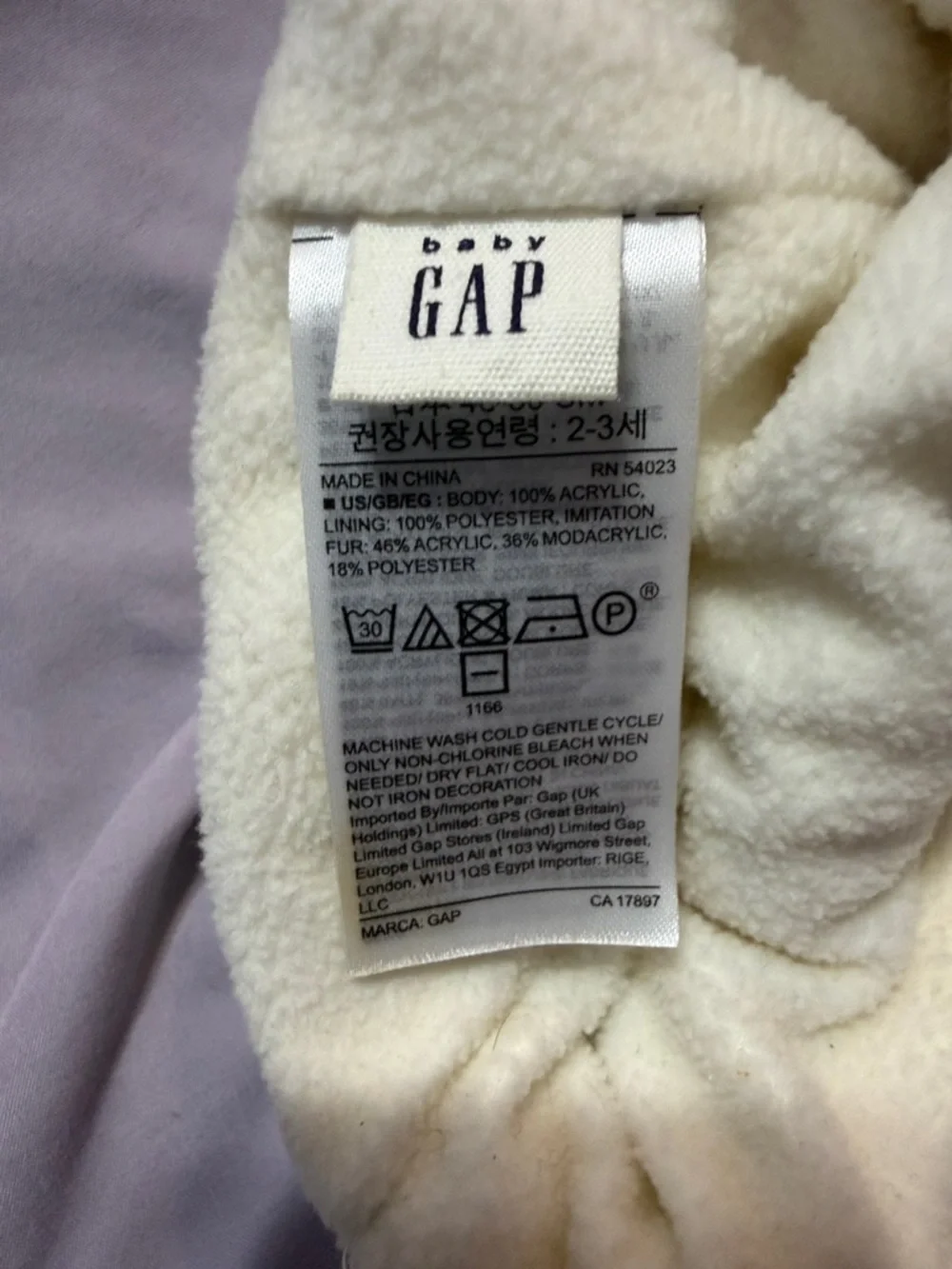 GAP Cream Cable Knit Kids Beanie with Double Faux-Fur Poms